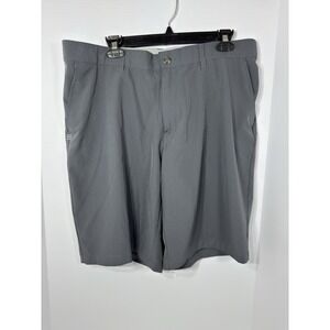 Adidas Climalite Shorts Mens 36 Chino Golf Grey Flat Front Pockets